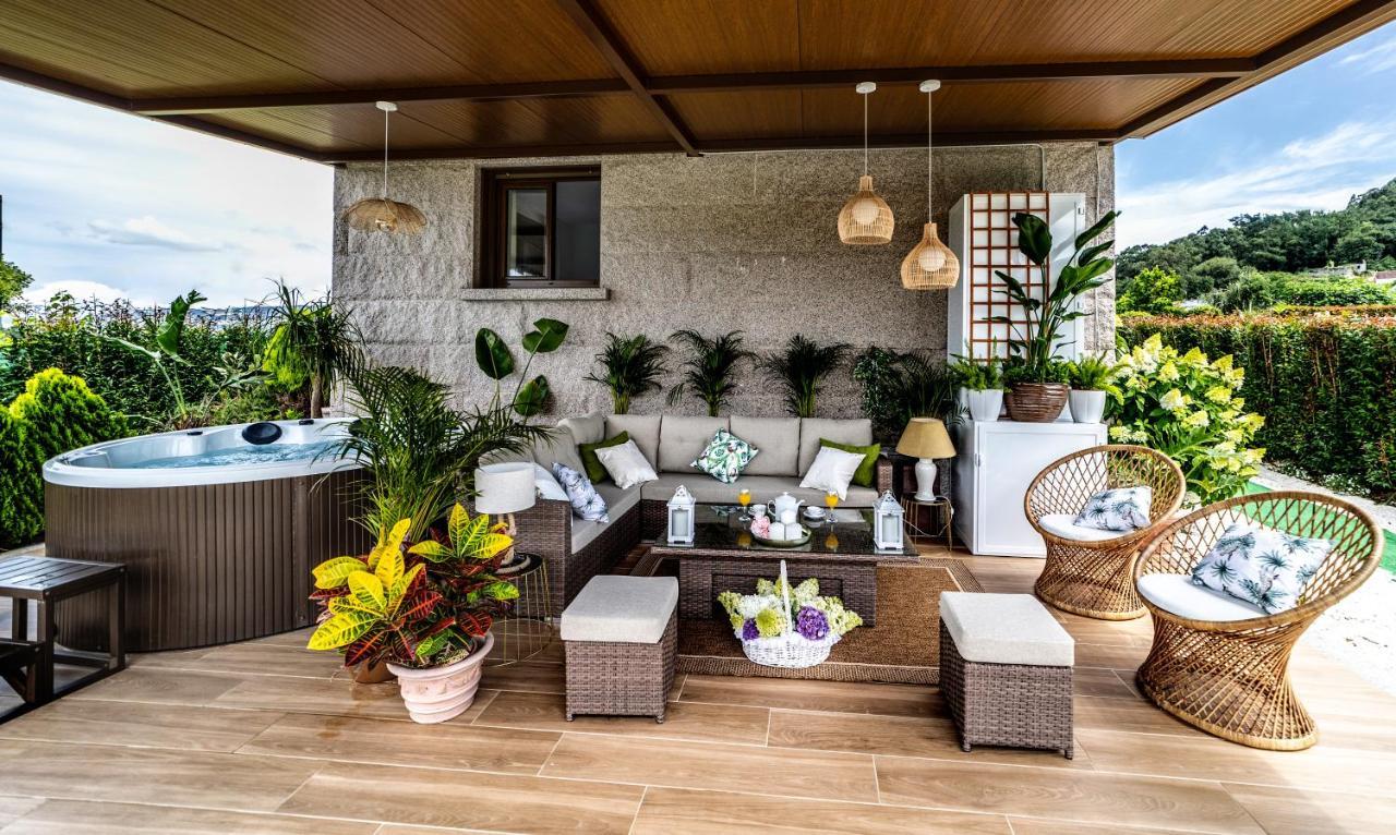 Casa Victoria Garden Con Jacuzzi Y Piscina Villa Калдас Де Реис Екстериор снимка